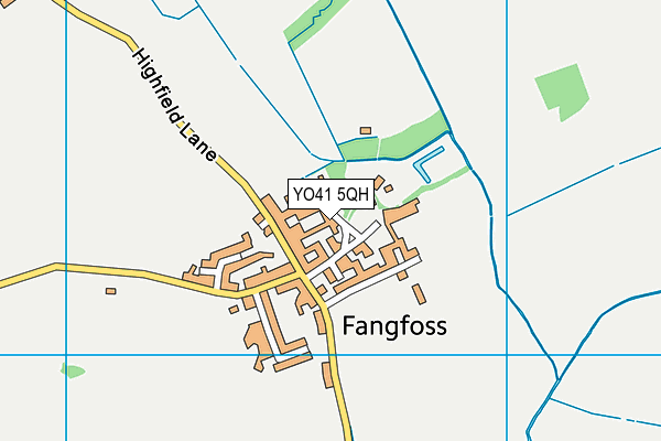 YO41 5QH map - OS VectorMap District (Ordnance Survey)
