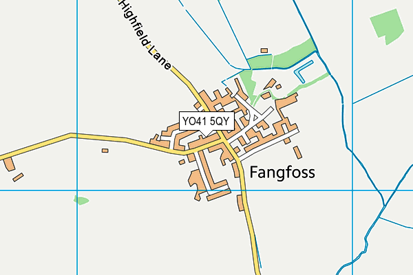 YO41 5QY map - OS VectorMap District (Ordnance Survey)