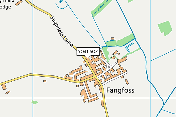 YO41 5QZ map - OS VectorMap District (Ordnance Survey) YO41 5QZ map - OS VectorMap District (Ordnance Survey)