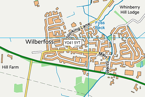 YO41 5YT map - OS VectorMap District (Ordnance Survey) YO41 5YT map - OS VectorMap District (Ordnance Survey)