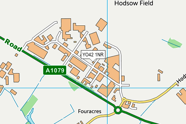 YO42 1NR map - OS VectorMap District (Ordnance Survey)