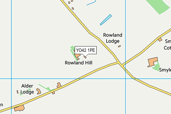 YO42 1PE map - OS VectorMap District (Ordnance Survey)