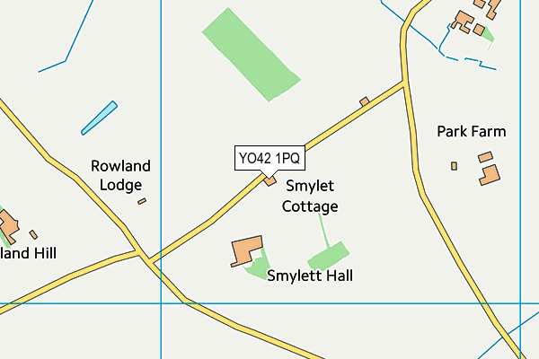 YO42 1PQ map - OS VectorMap District (Ordnance Survey)