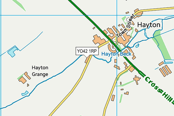 YO42 1RP map - OS VectorMap District (Ordnance Survey)