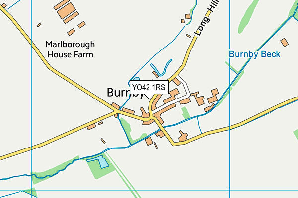 YO42 1RS map - OS VectorMap District (Ordnance Survey)