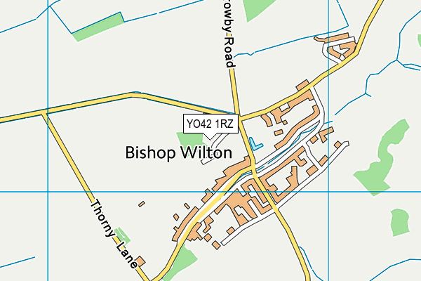 YO42 1RZ map - OS VectorMap District (Ordnance Survey)