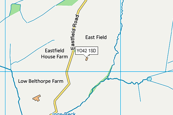 YO42 1SD map - OS VectorMap District (Ordnance Survey) YO42 1SD map - OS VectorMap District (Ordnance Survey)