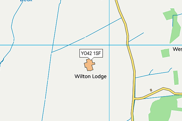 YO42 1SF map - OS VectorMap District (Ordnance Survey)