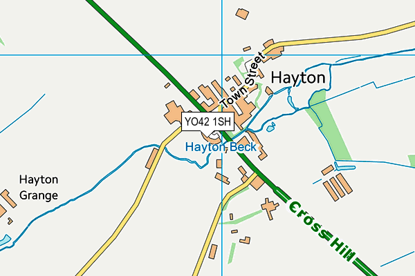 YO42 1SH map - OS VectorMap District (Ordnance Survey) YO42 1SH map - OS VectorMap District (Ordnance Survey)