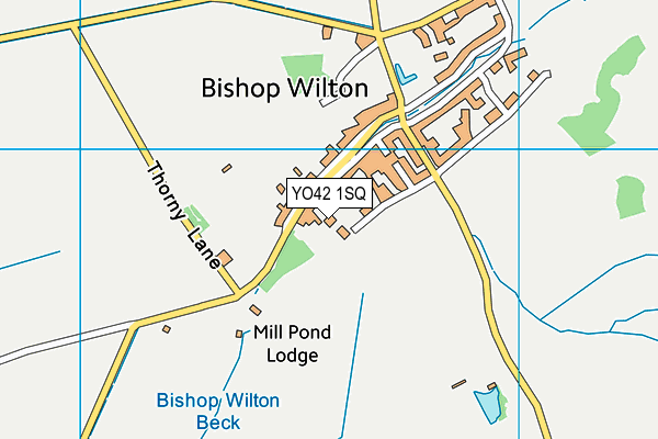 YO42 1SQ map - OS VectorMap District (Ordnance Survey)