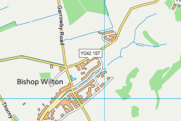 YO42 1ST map - OS VectorMap District (Ordnance Survey)