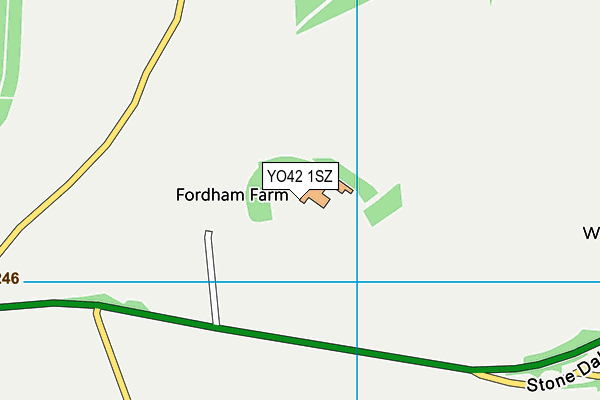 YO42 1SZ map - OS VectorMap District (Ordnance Survey)