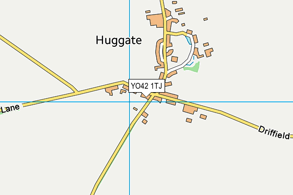 YO42 1TJ map - OS VectorMap District (Ordnance Survey)
