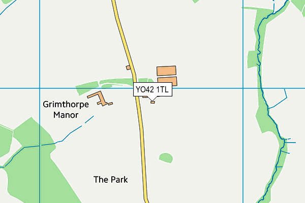 YO42 1TL map - OS VectorMap District (Ordnance Survey) YO42 1TL map - OS VectorMap District (Ordnance Survey)
