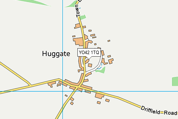 YO42 1TQ map - OS VectorMap District (Ordnance Survey)