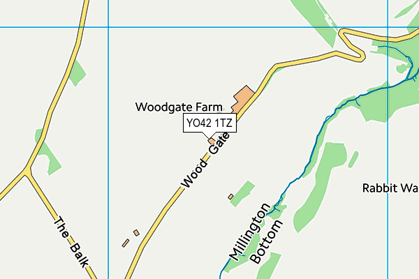 YO42 1TZ map - OS VectorMap District (Ordnance Survey)