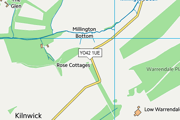 YO42 1UE map - OS VectorMap District (Ordnance Survey)