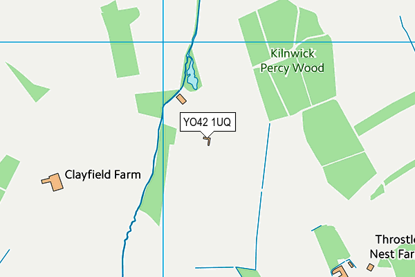 YO42 1UQ map - OS VectorMap District (Ordnance Survey)