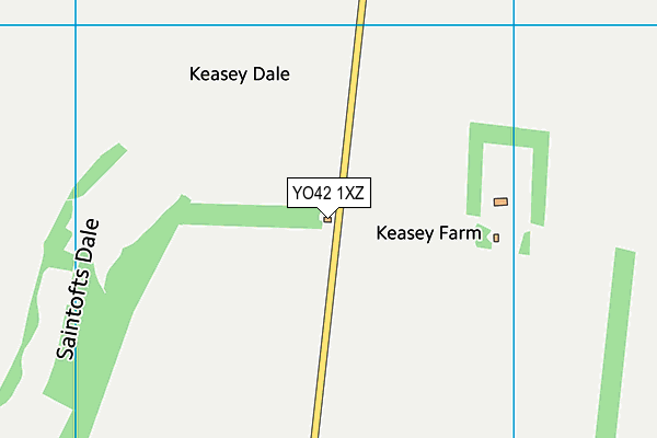 YO42 1XZ map - OS VectorMap District (Ordnance Survey)