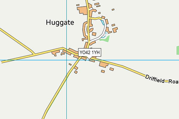 YO42 1YH map - OS VectorMap District (Ordnance Survey)
