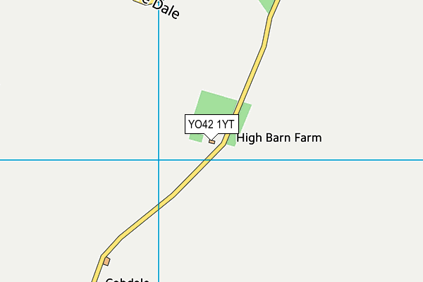 YO42 1YT map - OS VectorMap District (Ordnance Survey)