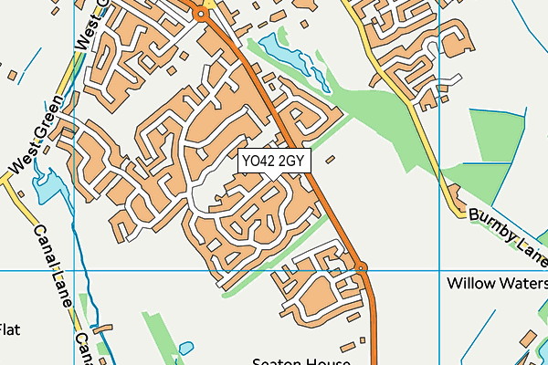 YO42 2GY map - OS VectorMap District (Ordnance Survey) YO42 2GY map - OS VectorMap District (Ordnance Survey)