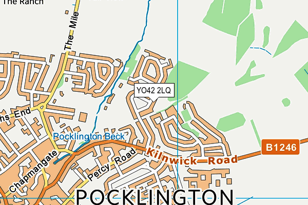YO42 2LQ map - OS VectorMap District (Ordnance Survey)