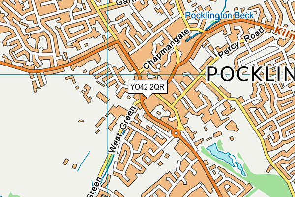YO42 2QR map - OS VectorMap District (Ordnance Survey)