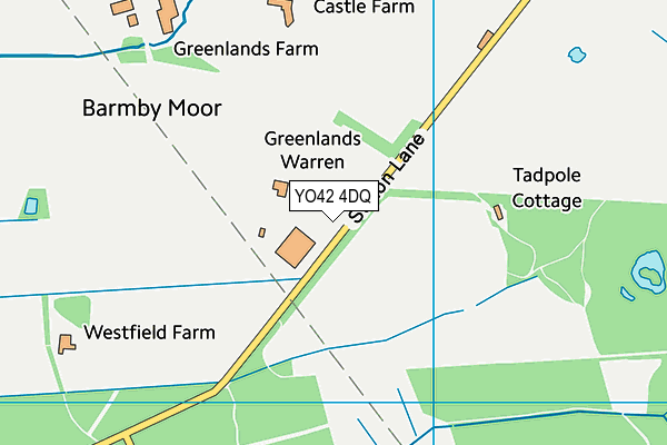 YO42 4DQ map - OS VectorMap District (Ordnance Survey)