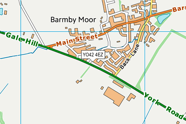 YO42 4EZ map - OS VectorMap District (Ordnance Survey) YO42 4EZ map - OS VectorMap District (Ordnance Survey)