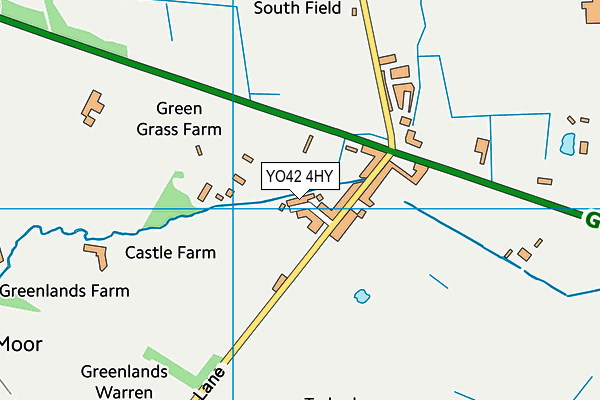 YO42 4HY map - OS VectorMap District (Ordnance Survey)
