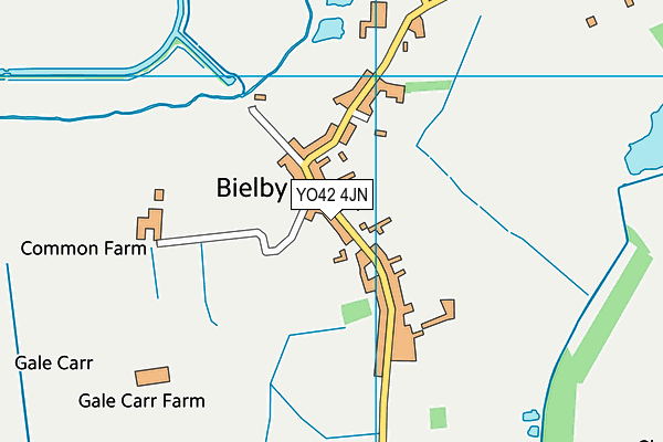 YO42 4JN map - OS VectorMap District (Ordnance Survey)