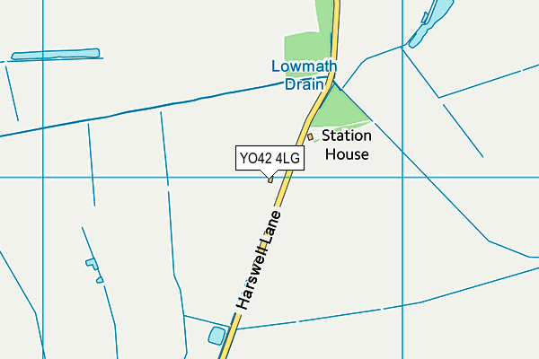YO42 4LG map - OS VectorMap District (Ordnance Survey)