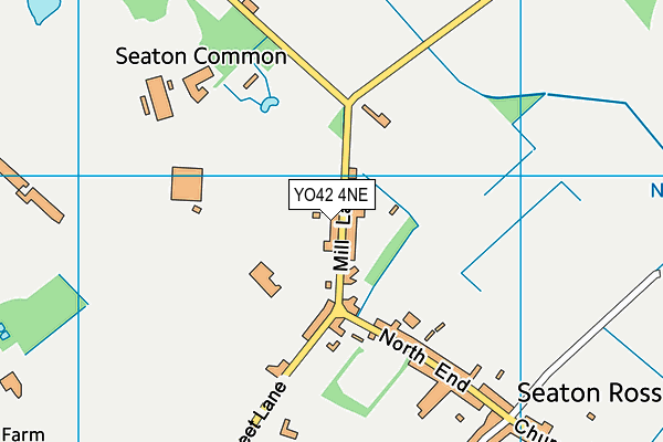 YO42 4NE map - OS VectorMap District (Ordnance Survey) YO42 4NE map - OS VectorMap District (Ordnance Survey)