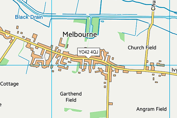 YO42 4QJ map - OS VectorMap District (Ordnance Survey)