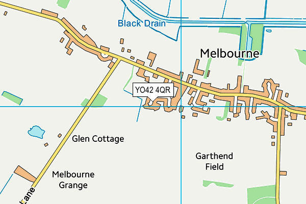 YO42 4QR map - OS VectorMap District (Ordnance Survey)