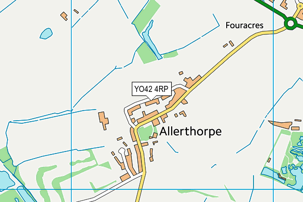 YO42 4RP map - OS VectorMap District (Ordnance Survey) YO42 4RP map - OS VectorMap District (Ordnance Survey)