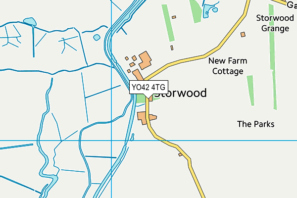YO42 4TG map - OS VectorMap District (Ordnance Survey)