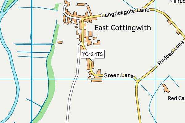 YO42 4TS map - OS VectorMap District (Ordnance Survey) YO42 4TS map - OS VectorMap District (Ordnance Survey)