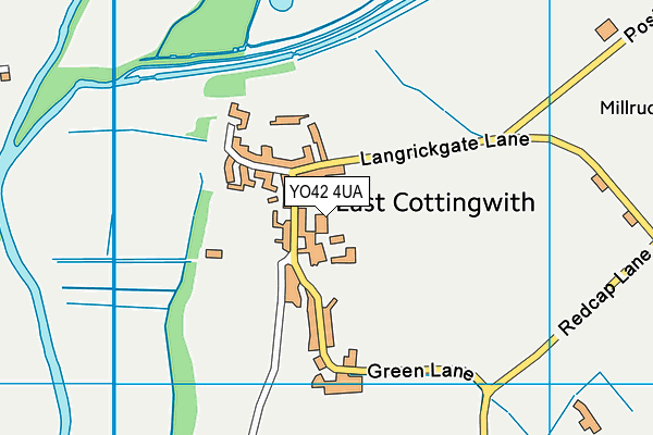 YO42 4UA map - OS VectorMap District (Ordnance Survey)