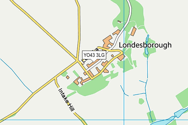 YO43 3LG map - OS VectorMap District (Ordnance Survey)
