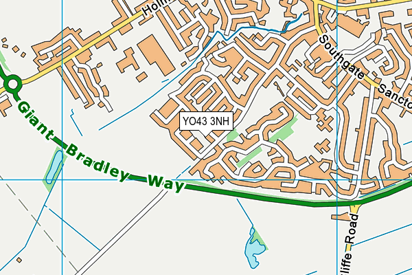 YO43 3NH map - OS VectorMap District (Ordnance Survey) YO43 3NH map - OS VectorMap District (Ordnance Survey)