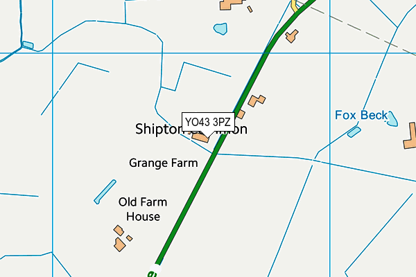 YO43 3PZ map - OS VectorMap District (Ordnance Survey) YO43 3PZ map - OS VectorMap District (Ordnance Survey)