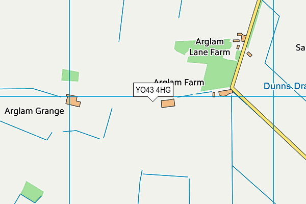 YO43 4HG map - OS VectorMap District (Ordnance Survey)