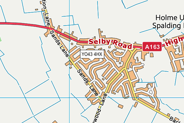 YO43 4HX map - OS VectorMap District (Ordnance Survey)