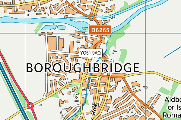 YO51 9AQ map - OS VectorMap District (Ordnance Survey) YO51 9AQ map - OS VectorMap District (Ordnance Survey)