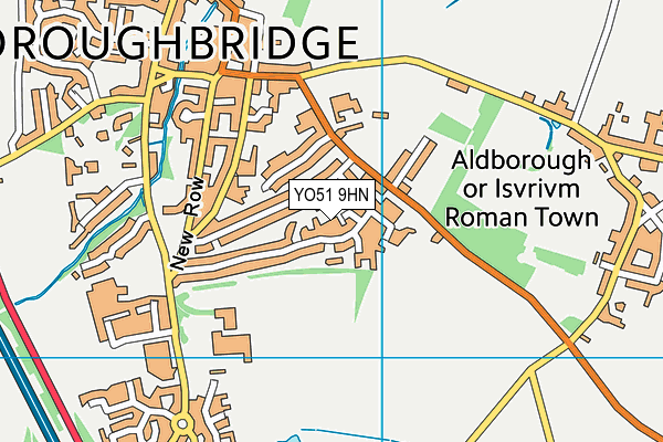 YO51 9HN map - OS VectorMap District (Ordnance Survey)