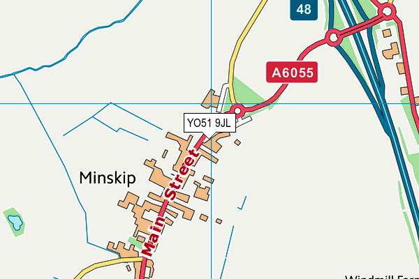 YO51 9JL map - OS VectorMap District (Ordnance Survey) YO51 9JL map - OS VectorMap District (Ordnance Survey)