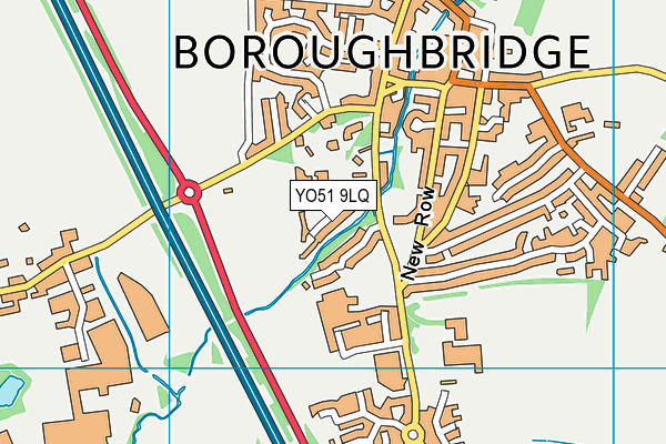 YO51 9LQ map - OS VectorMap District (Ordnance Survey)
