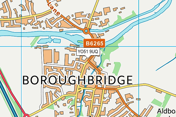 YO51 9UQ map - OS VectorMap District (Ordnance Survey)
